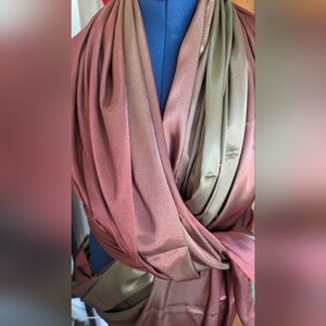 3 metres x 1.5 Metres Two Toned Gradient Silk Like Fabric